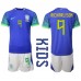Brazílie Richarlison #9 Dětské Oblečení Venkovní Dres MS 2022 Krátkým Rukávem (+ trenýrky)